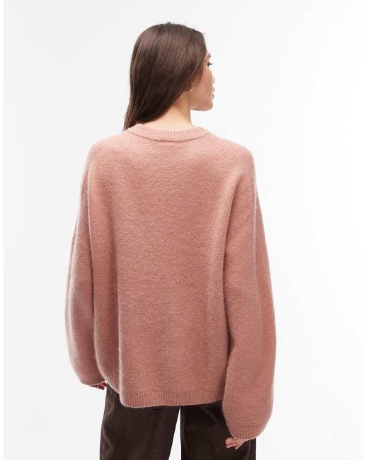 ARKET Pink Super Soft Alpaca And Wool Relaxed Sweater
