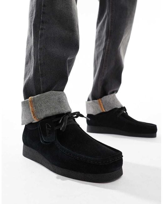 Clarks Black Wallabee Evo for men