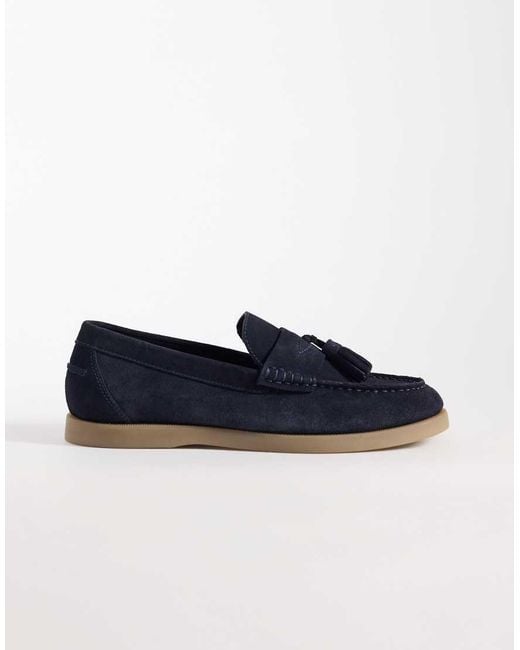 ASOS Blue Tassel Loafers for men