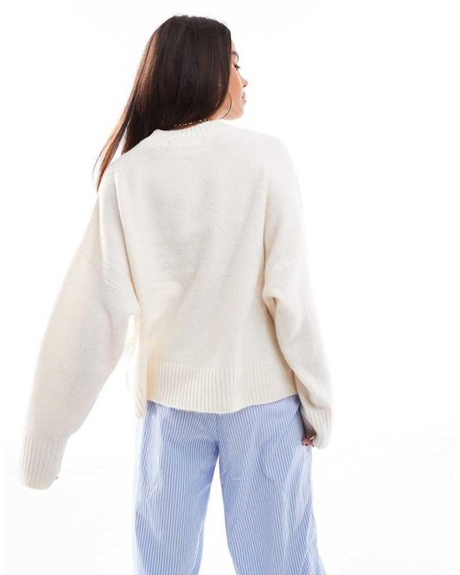 Vero Moda White Soft O-neck Jumper