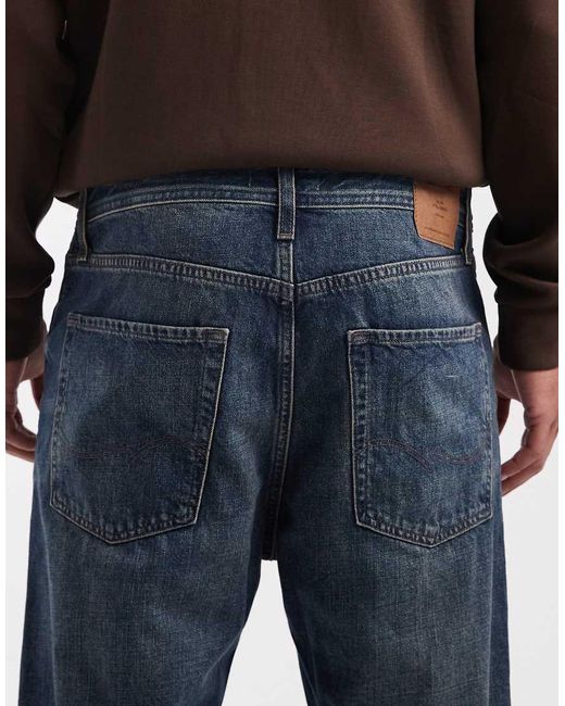Jack & Jones Blue Chris Straight Jeans for men