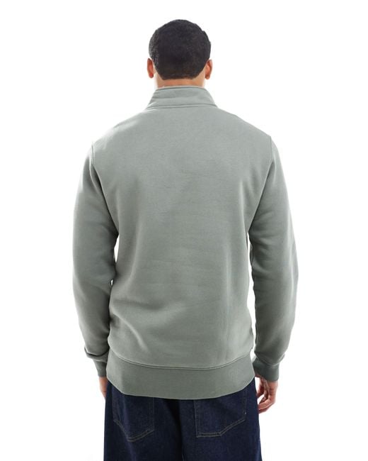 Only & Sons Gray Half Zip Sweat for men