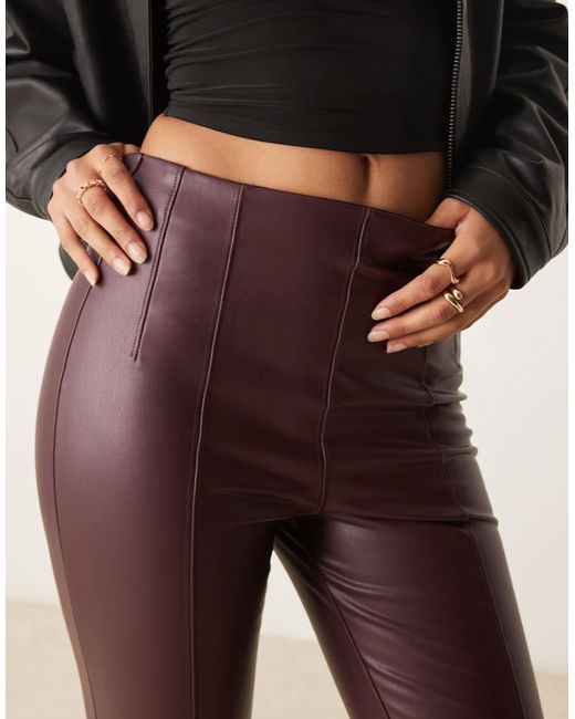 New Look Natural Pu Leggings