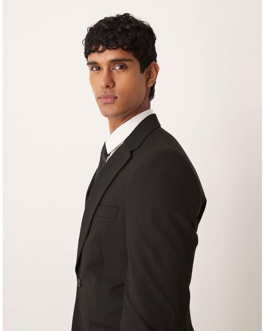 Veste ASOS pour homme en coloris Black