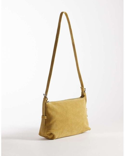 ASOS Black Suede Adjustable Cross Body Bag