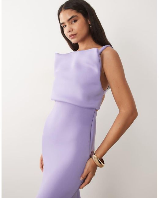 ASOS Purple Structured Cami Maxi Dress