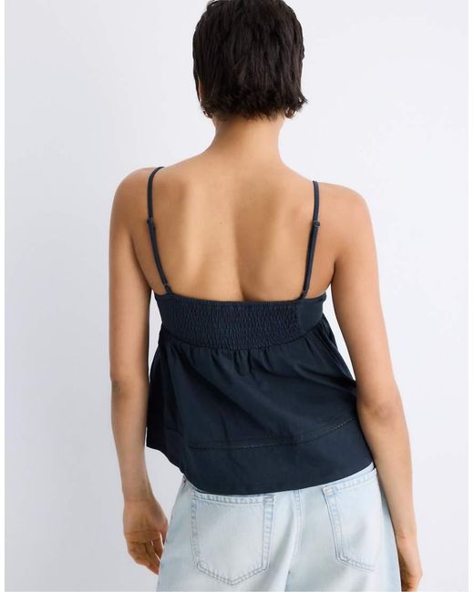 Stradivarius Blue Crochet Strappy Top