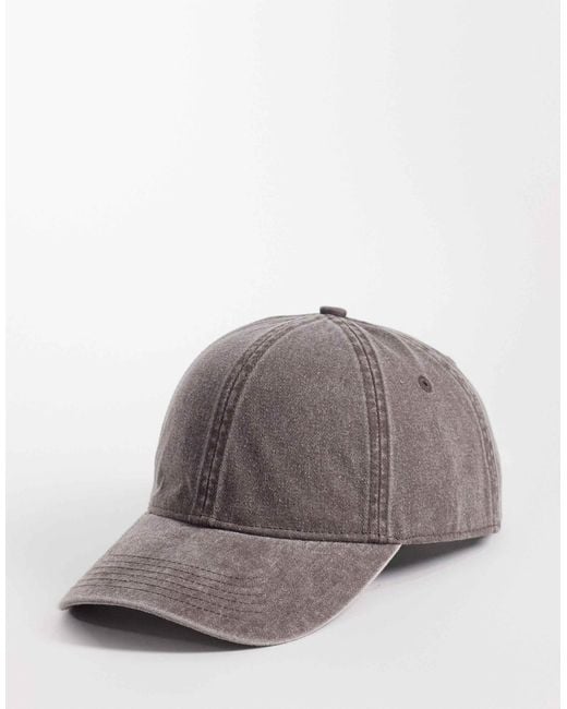 ARKET Gray Washed Cotton Cap