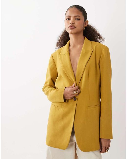 ASOS Brown Tailored Relaxed Blazer