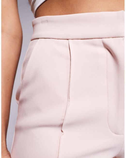 Lavish Alice Purple Tailored Fit And Flare Pants