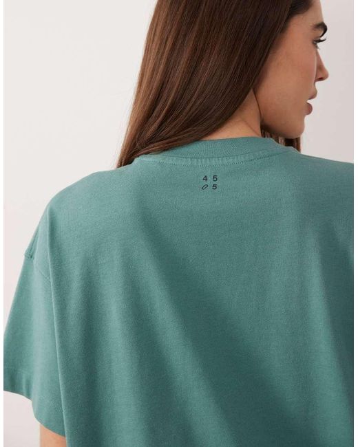 4505 Green Icon Heavyweight Cotton Oversized T-shirt With Quick-dry Finish
