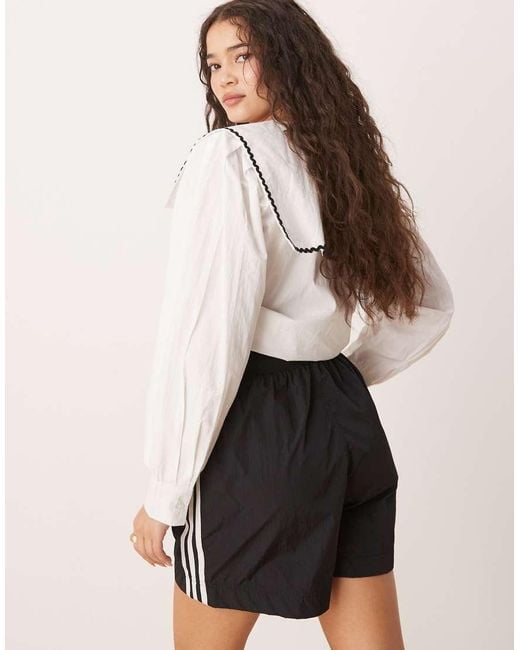 Adidas Originals White Adicolor 3 Stripe Woven Shorts
