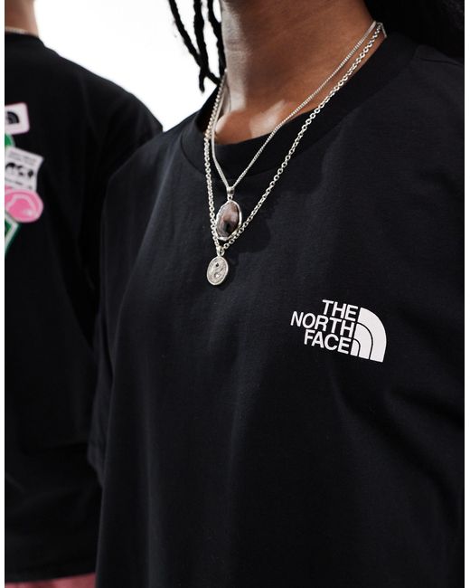 The North Face Black Expedition Stickers Backprint Oversized T-shirt