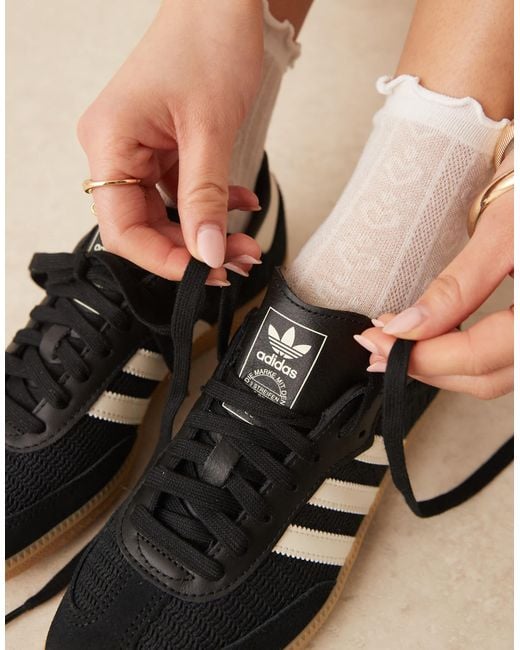 Samba og - baskets tissées - /crème Adidas Originals pour homme en coloris Black
