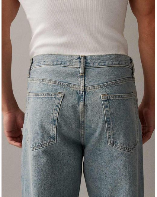 ARKET Natural Mist Low Rise baggy Wide Leg Jeans for men