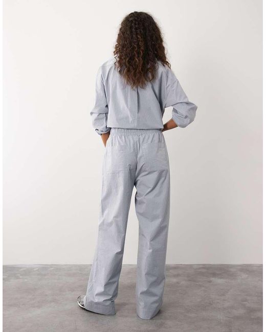 Sweaty Betty Gray Summer Stripe Regular Trouser