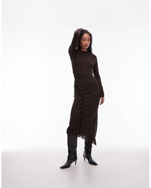 & other stories asymmetric dress Asymmetrical Twist Detail Maxi Dress main image 1