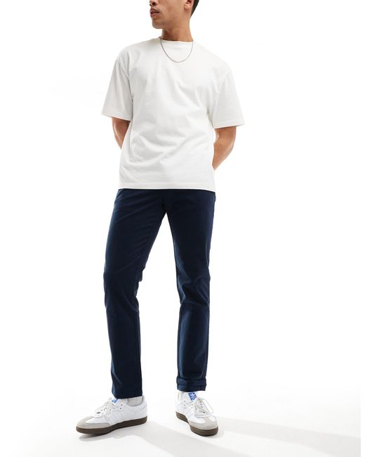 Pantalon chino stretch coupe ajustée Ben Sherman pour homme en coloris Blue