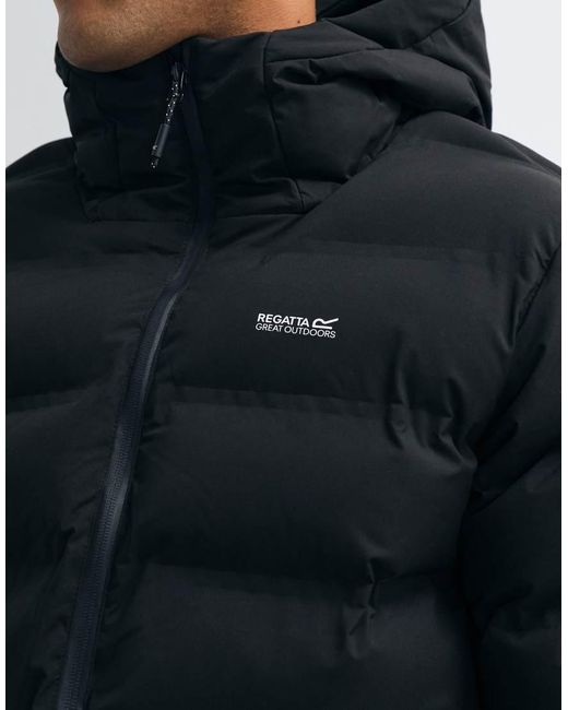 Regatta Blue Waterproof Hooded Altoro Thermal Quilted Jacket for men