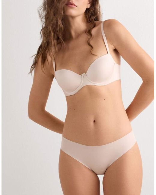 Intimissimi Natural Seamless Microfibre Snug-Fit Panties