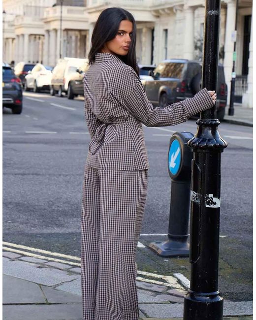 Kaiia Gray Exclusive Wide Leg Pants