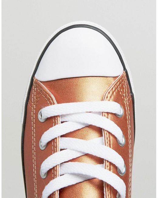 Converse color top rose gold