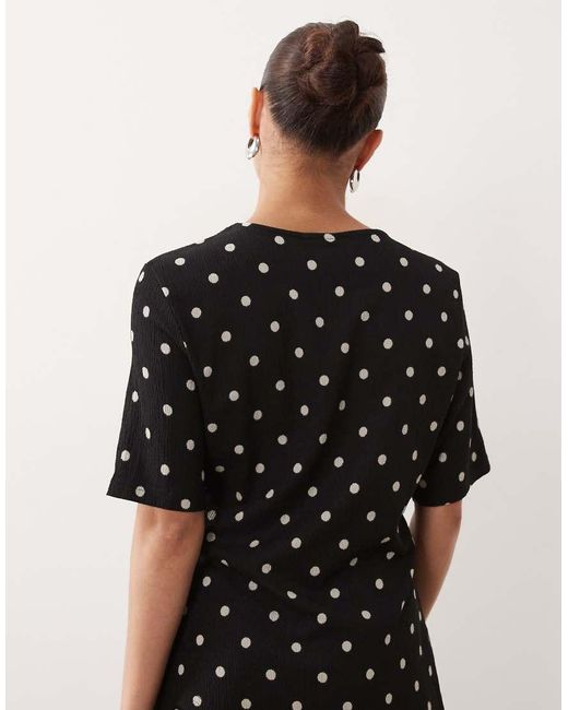 JDY Petite Black Asymmetric Top Co-ord
