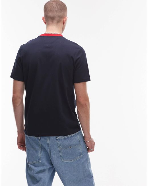 Americana - t-shirt à logo Tommy Hilfiger pour homme en coloris Blue