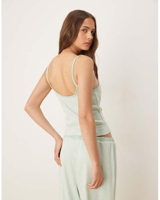 ASOS White Mix & Match Frill Pyjama Cami