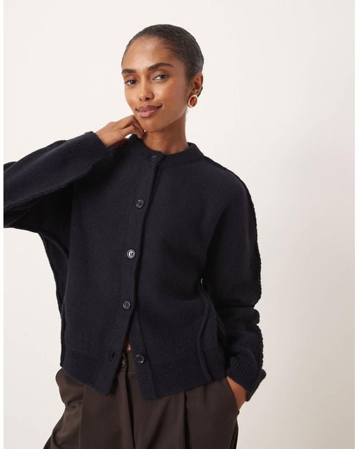 Mango Black Chunky Cardigan