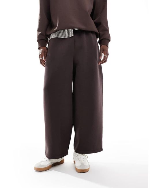 ASOS Oversized Joggingbroek Van Scubastof Met Ballonpijpen in het Gray voor heren