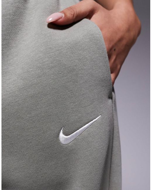Nike Gray Phoenix Fleece Oversized Sweatpants