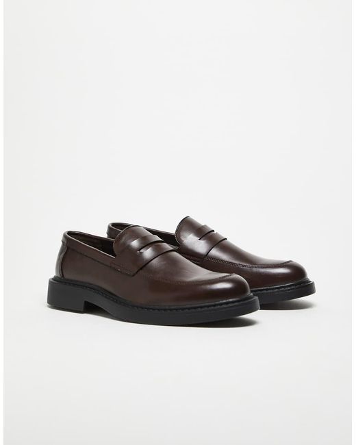 ASOS Black Penny Loafers for men