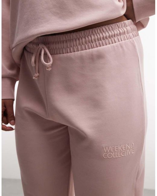 ASOS Weekend Collective Curve Co-Ord Interlock Flared Trouser