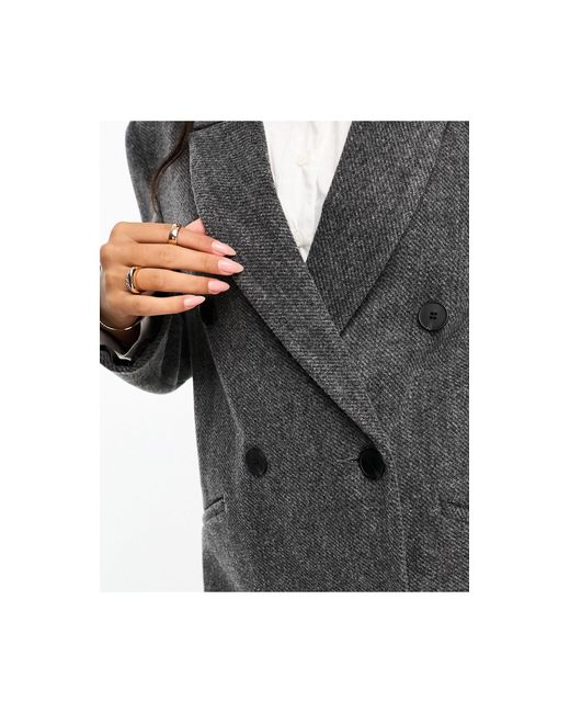 ASOS Twill Dad Coat in Black Lyst