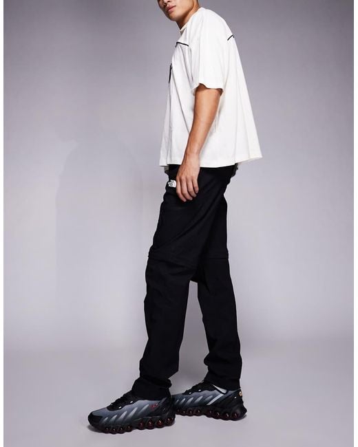 The North Face Black Exploration Convertible Regular Tapered Trousers for men
