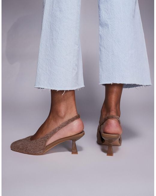 SIMMI Blue Simmi London Dorothy Slingback Heeled Shoes