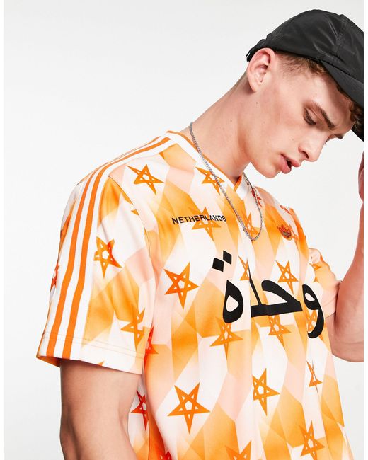 adidas Originals Euros Netherlands T-shirt in Orange for Men | Lyst UK
