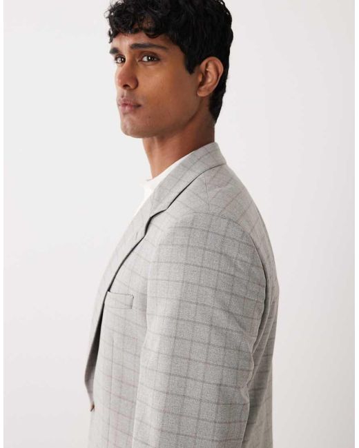 ASOS Gray Mix & Match Slim Suit Jacket for men