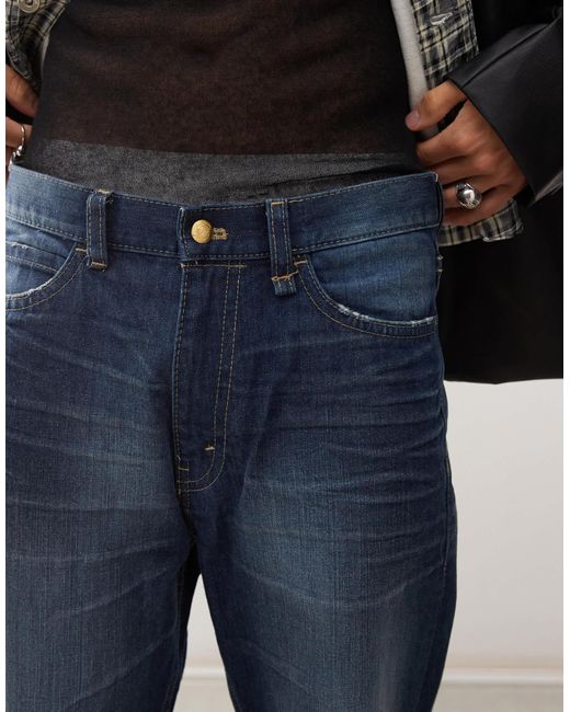Cheap Monday Blue Boo Bootleg Rigid Bootcut Jeans for men