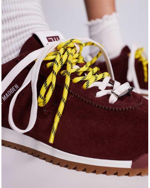 Steve Madden Red Mirage Gum Sole Sneakers