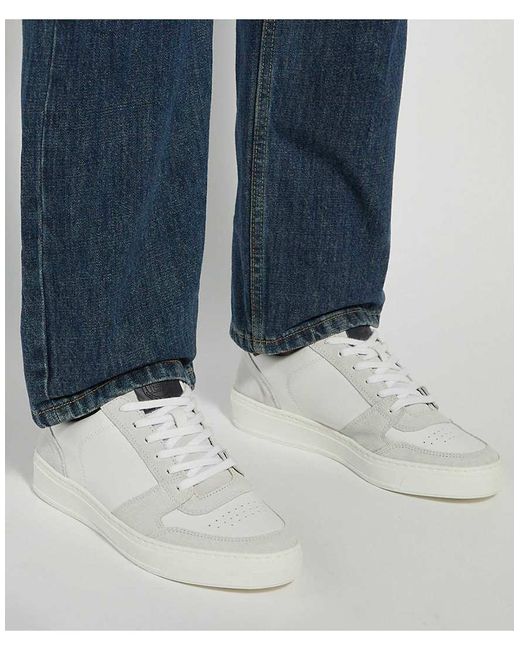 Dune White Tawly Trainers for men