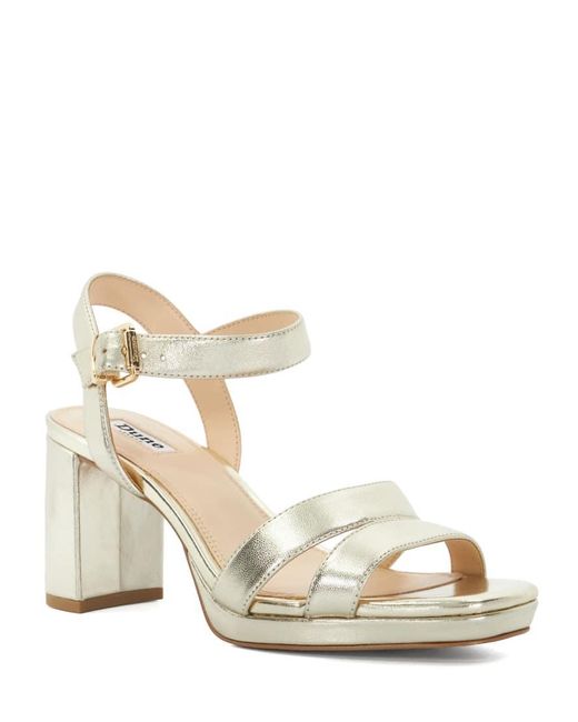 Dune Metallic Manifesting Heels Sandals