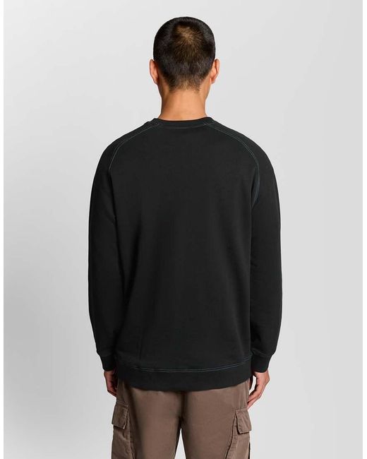 Lyle & Scott Black Mid Layers Keep Fresh Graphic Sweatshirt for men