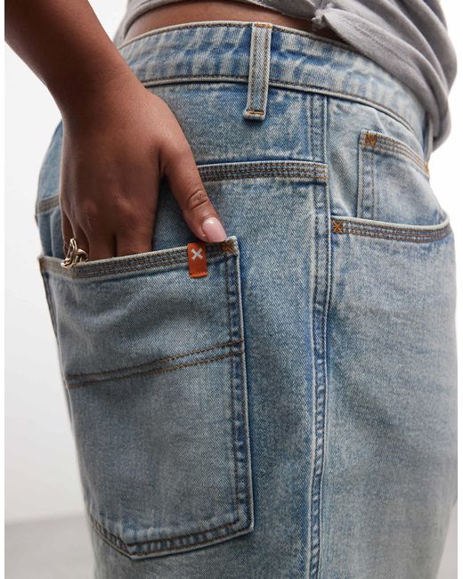 Collusion Blue Plus Loose Jorts