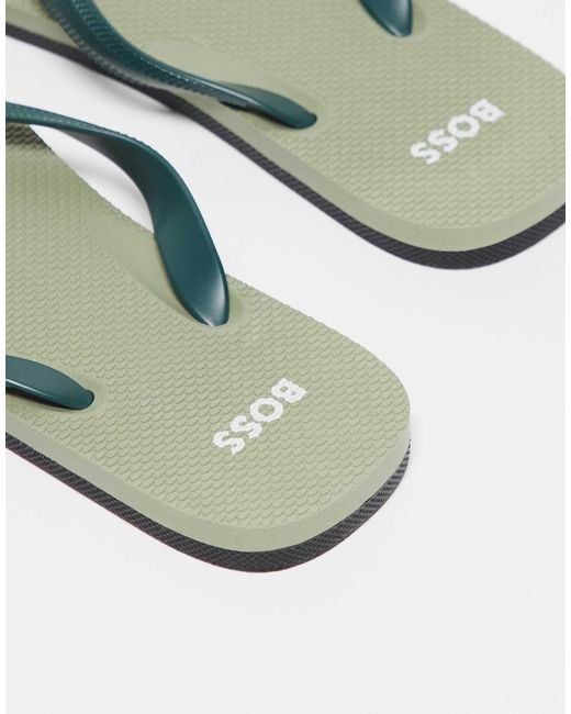 Boss Green Boss Tracy Logo Flip Flops for men
