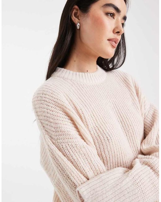 Miss Selfridge Blue Slouchy Knit Jumper