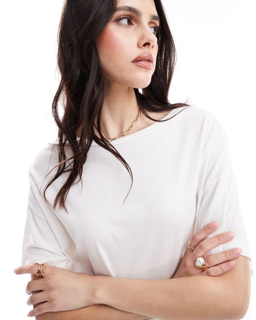 Lydia - t-shirt oversize AllSaints en coloris White