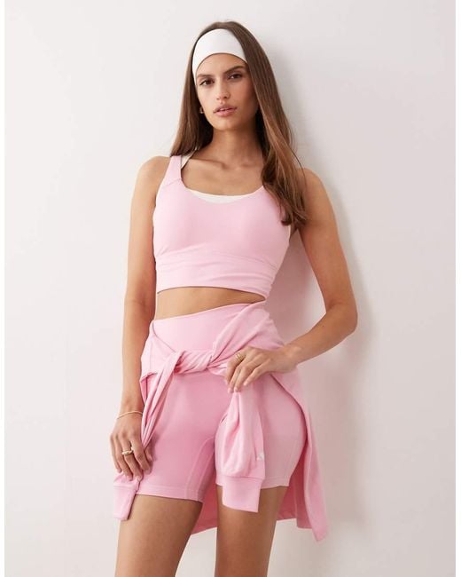 Adidas Originals Pink Three Stripes Studios Strap Top