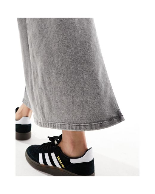 Jupe longue en jean - délavé Vero Moda en coloris Gray